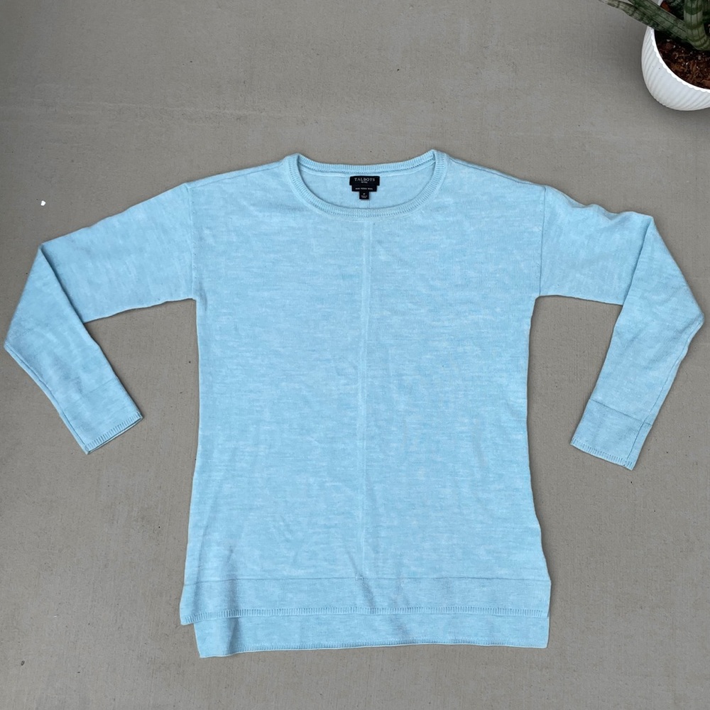 Talbots light blue sweater